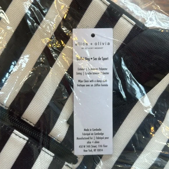 Alice+Olivia NWT canvas duffle bag - Picture 5 of 5